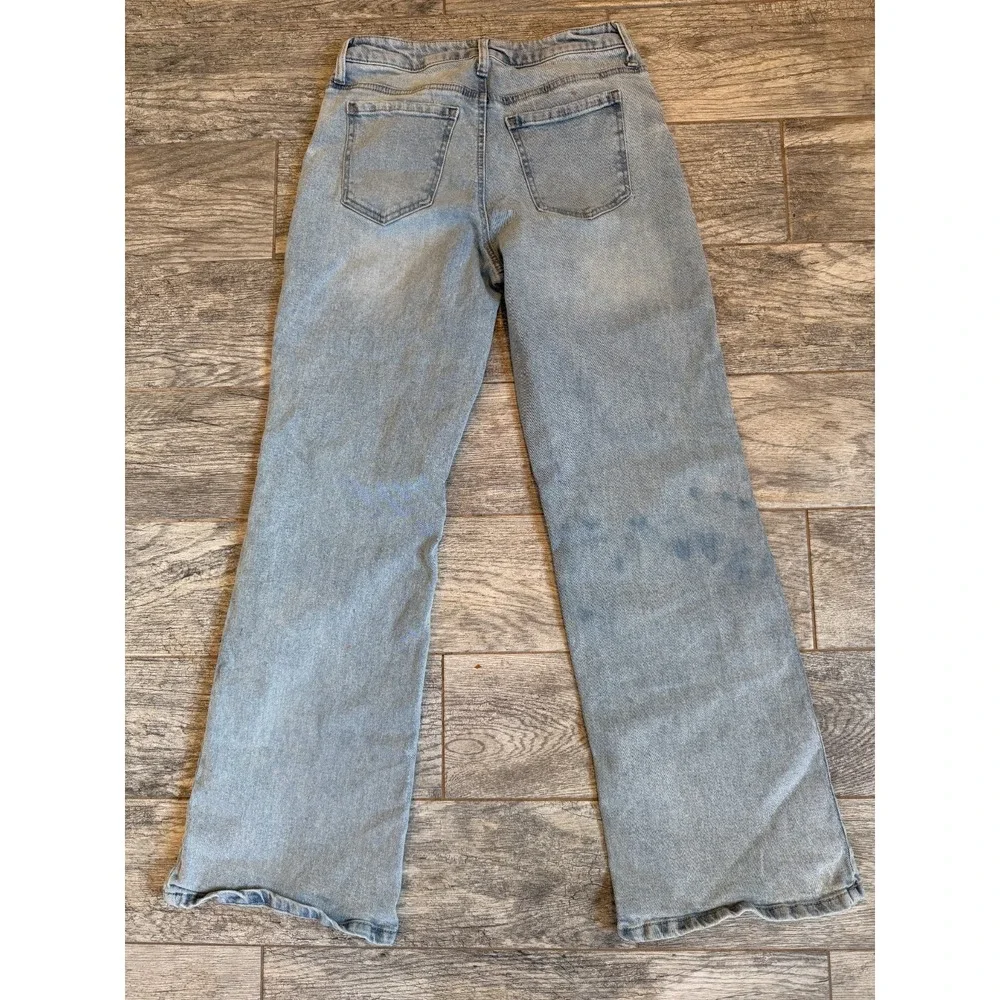 Celebrity Pink Denim Jeans 3 / 26 High Rise Wide Leg Jean Boho Hippie Flare